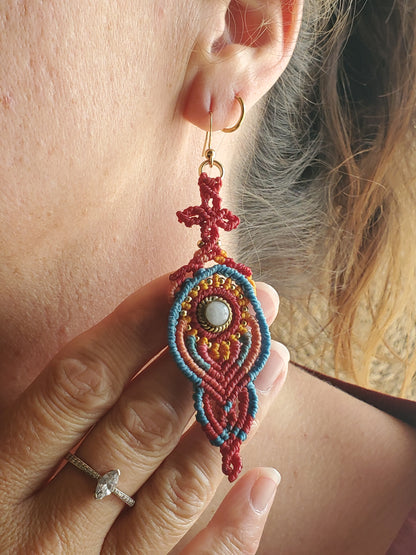 "Collection Surf🌈"  Boucles d’oreilles - piece unique d’exception