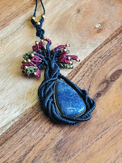 Collection Héritage 🌿 — Collier "Arbre de vie" Sodalite - piece unique d’exception