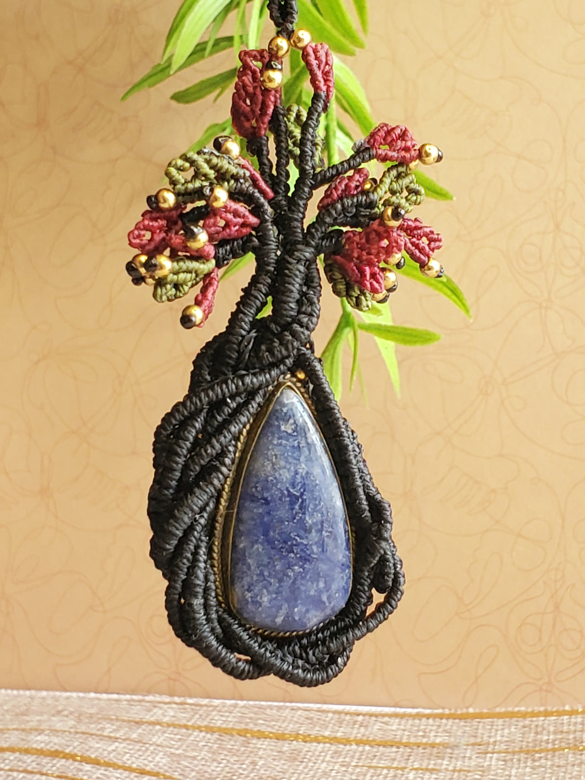 Collection Héritage 🌿 — Collier "Arbre de vie" Sodalite - piece unique d’exception