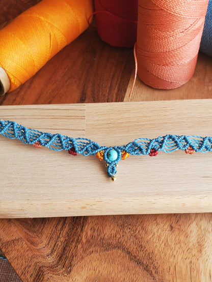 "Collection Surf🌈"  Collier ras-de-cou "Choker"- piece unique