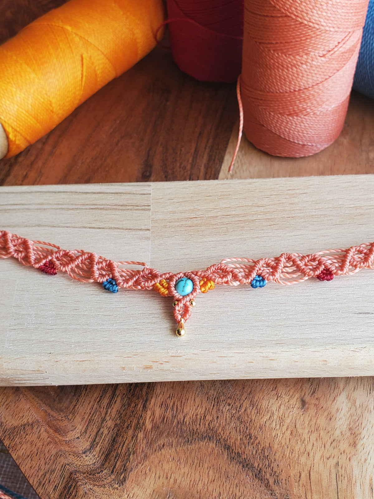 "Collection Surf🌈"  Collier ras-de-cou "Choker"- piece unique