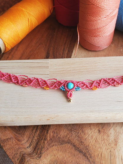 "Collection Surf🌈"  Collier ras-de-cou "Choker"- piece unique
