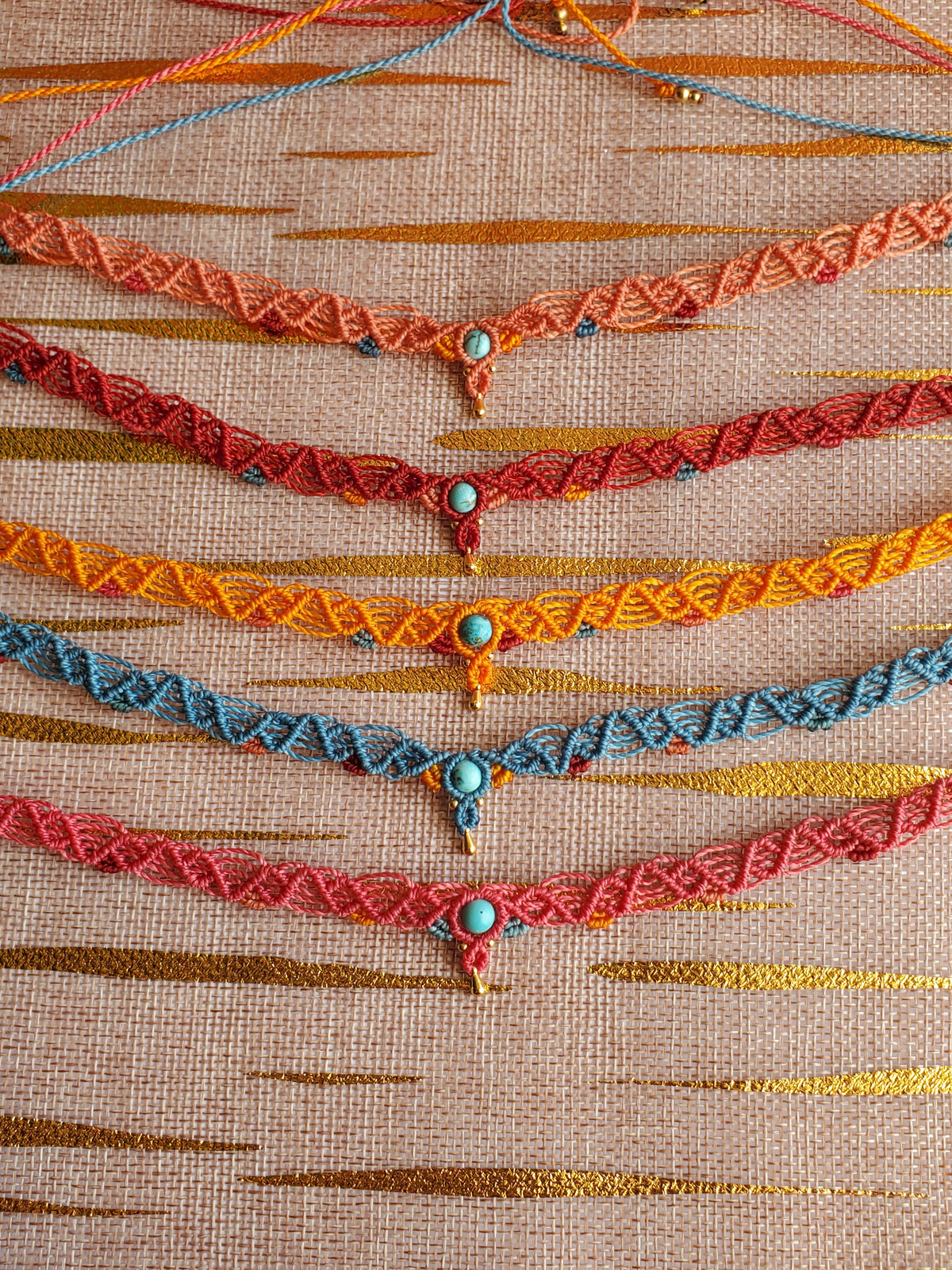 "Collection Surf🌈"  Collier ras-de-cou "Choker"- piece unique
