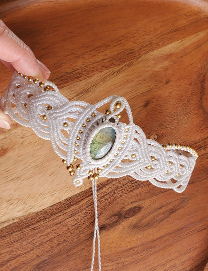 Collection Héritage 🌿 — Collier Choker Labradorite pièce unique d’exception