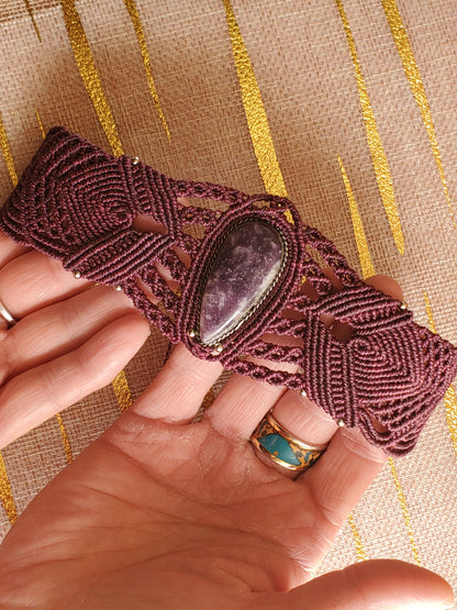 Collection Héritage 🌿 — Collier Choker Lépidolite pièce unique d’exception