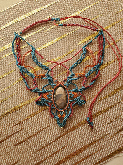 "Collection Surf🌈"  Collier plastron - piece unique d’exception