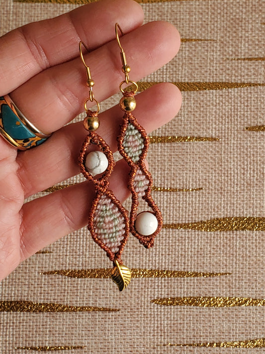 "Collection Héritage🌿" Boucles d'oreilles pièce unique