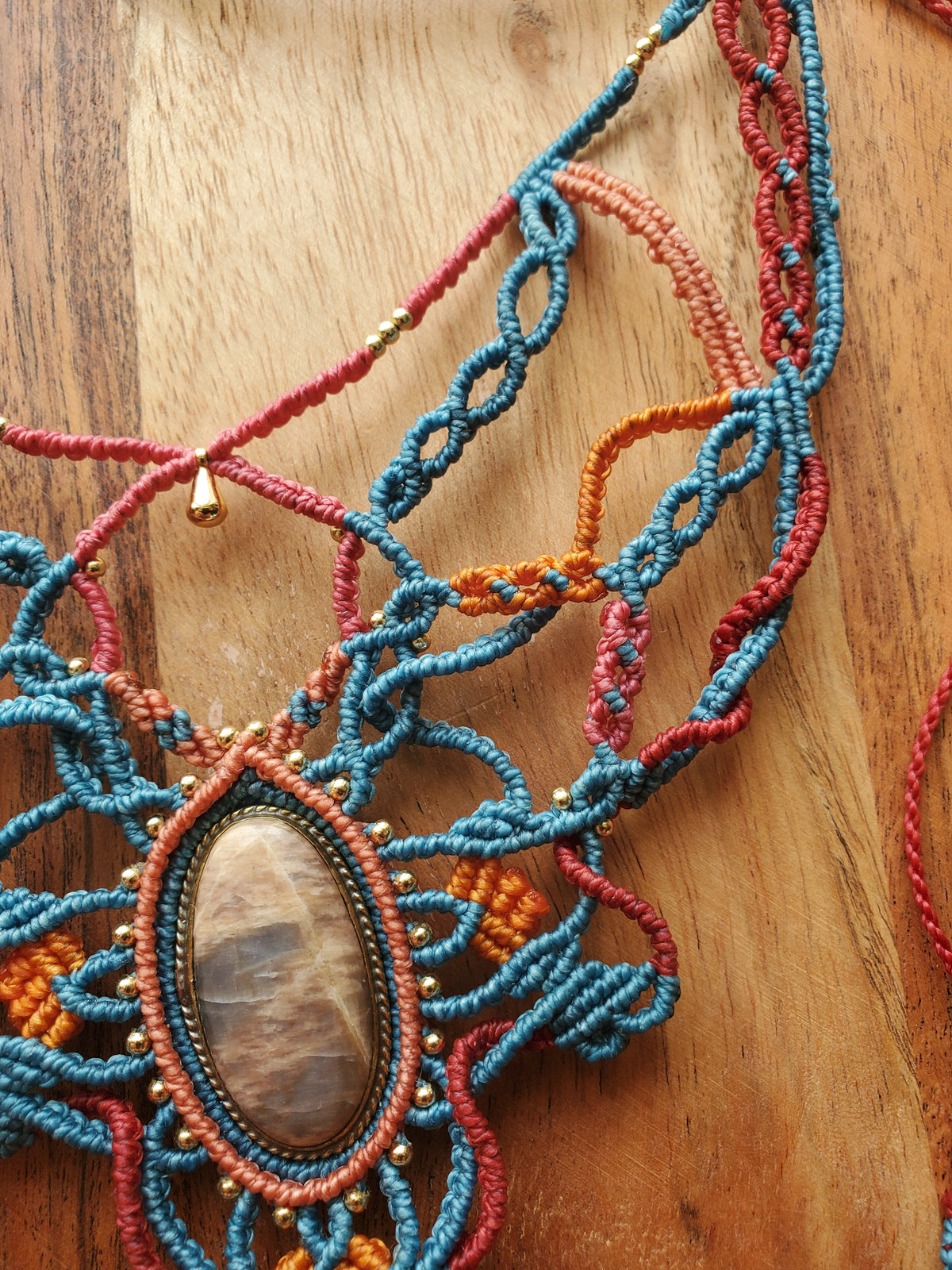 "Collection Surf🌈"  Collier plastron - piece unique d’exception