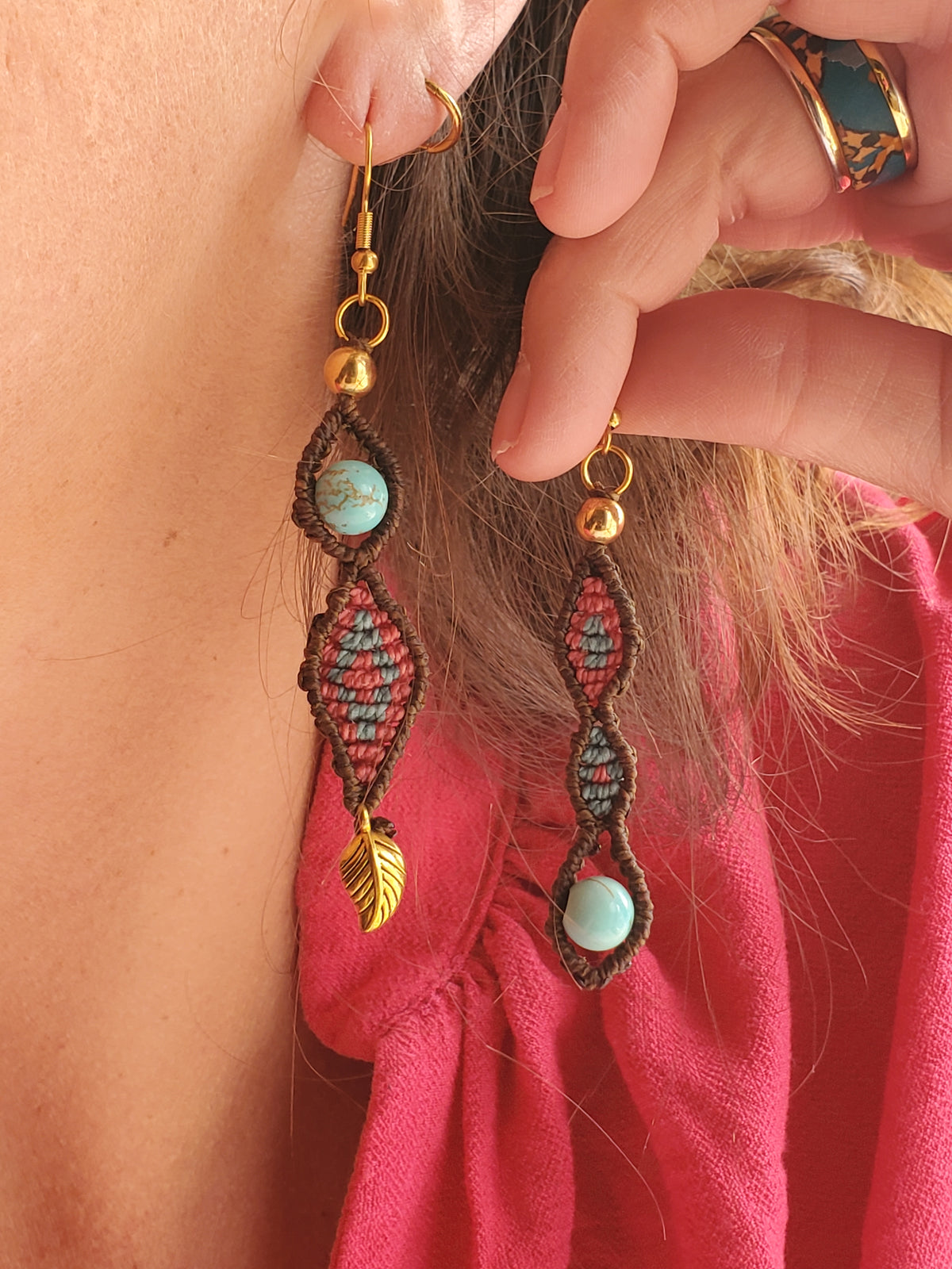 "Collection Héritage🌿" Boucles d’oreilles pièce unique