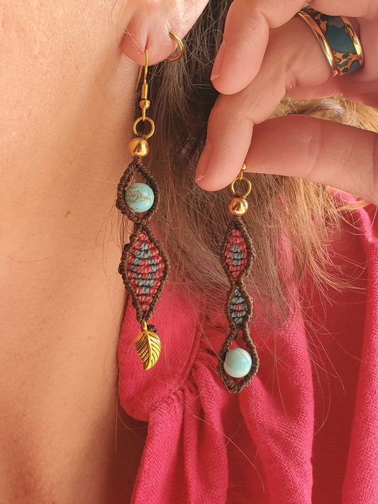 "Collection Héritage🌿" Boucles d’oreilles pièce unique