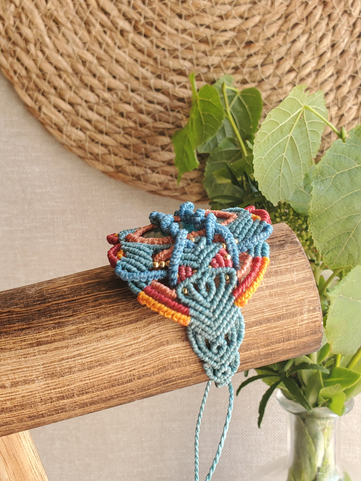 "Collection Surf🌈"  Manchette - " Amazonite" piece unique d’exception