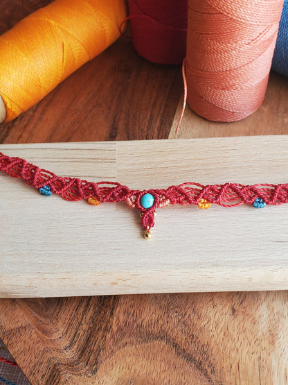 "Collection Surf🌈"  Collier ras-de-cou "Choker"- piece unique