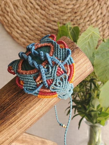 "Collection Surf🌈"  Manchette - " Amazonite" piece unique d’exception