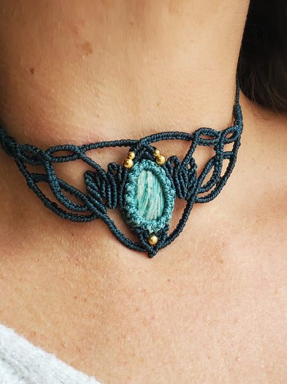 Collection Héritage 🌿 — Collier - Choker Amazonite - pièce unique