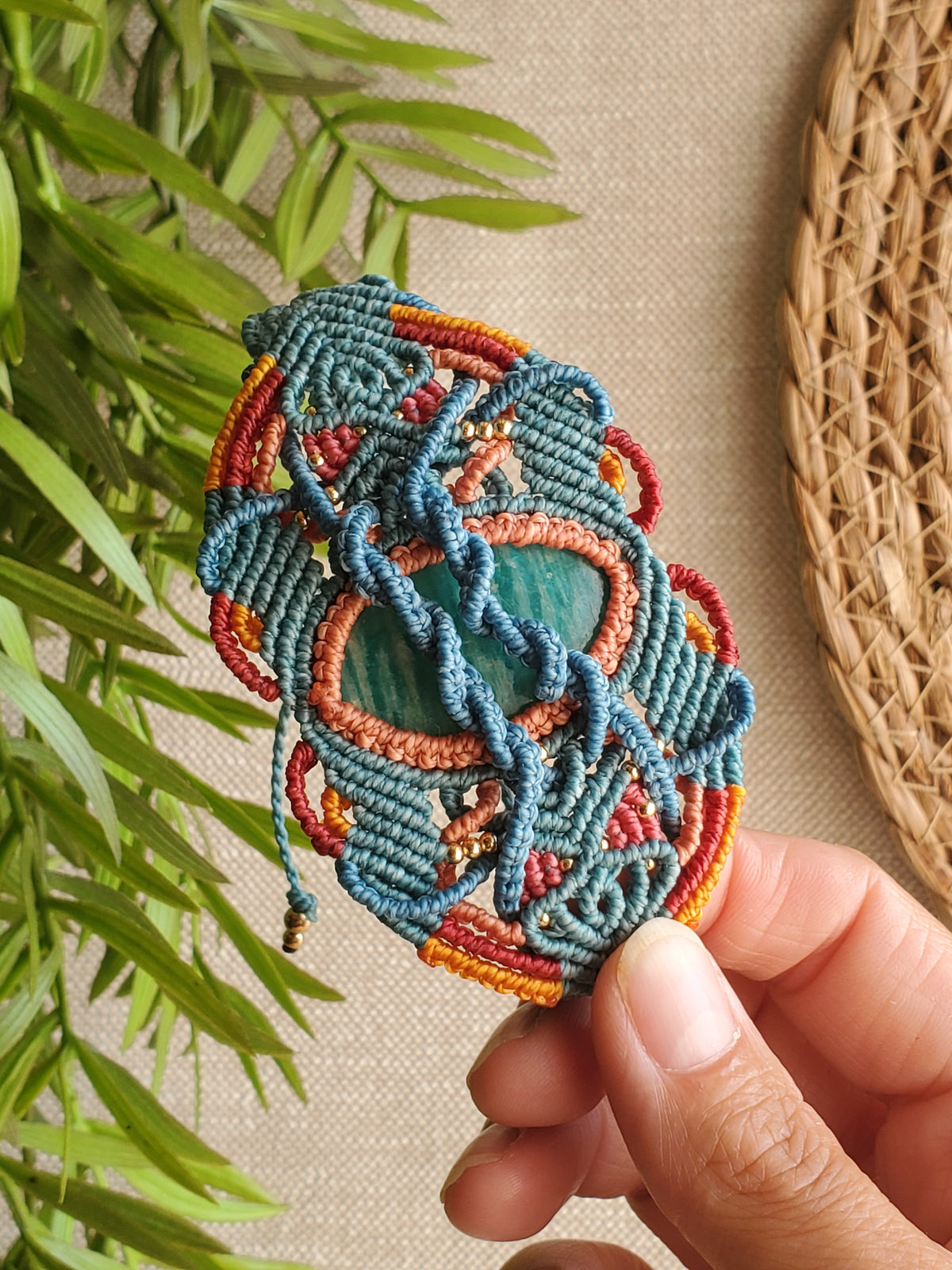 "Collection Surf🌈"  Manchette - " Amazonite" piece unique d’exception