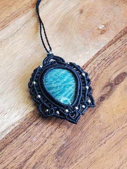 Collection Héritage 🌿 — Collier pendentif Amazonite - pièce unique